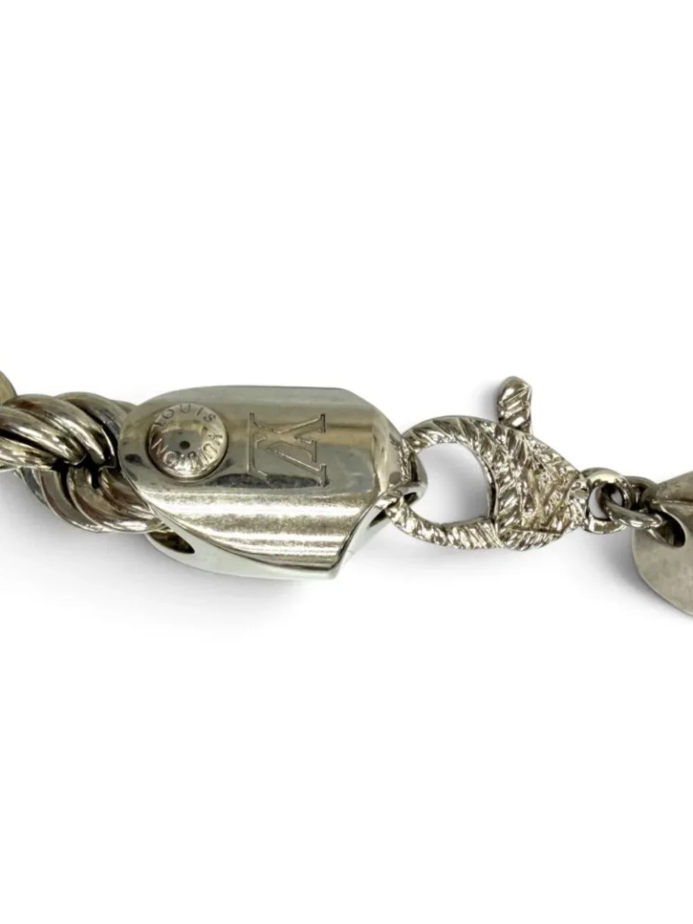 Louis Vuitton Necklace LV Rope Monogram Silver